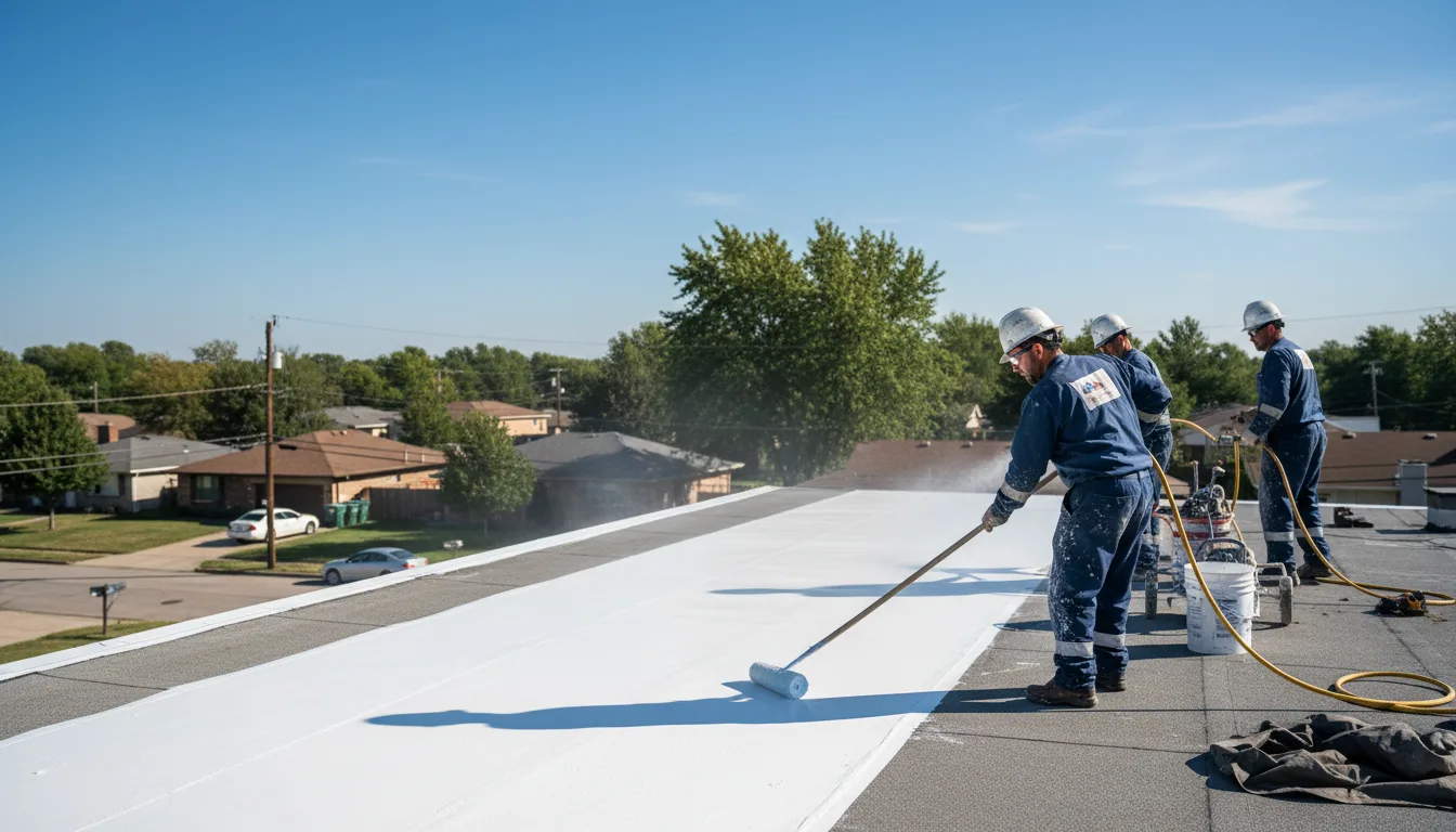 Commercial roof coating in Stockton, IA near me